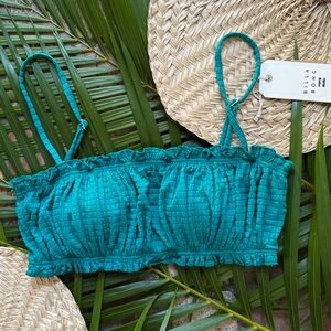 ☀️💦 BILLABONG 💦☀️ SEEIN GREEN BANDEAU BIKINI TOP